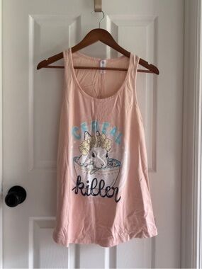 A Girl Thing Blush Pink 'Cereal Killer' Sleep Tank